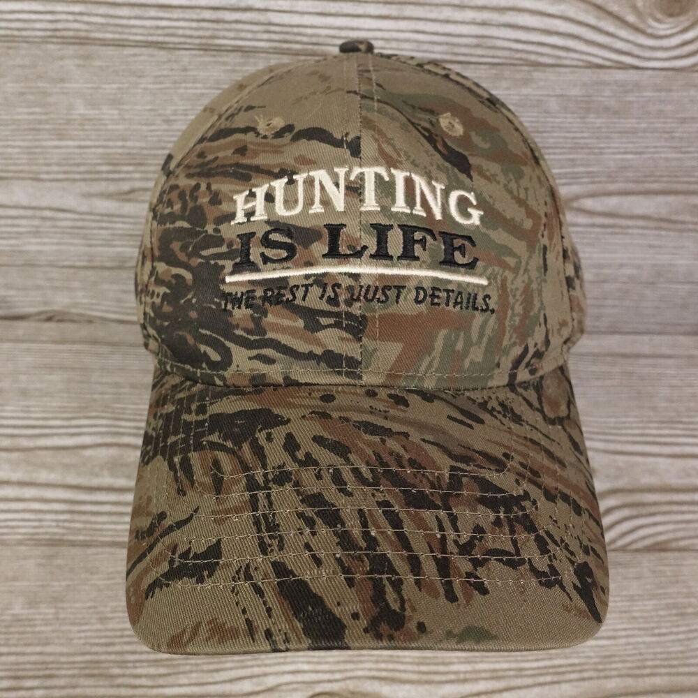 HUNTING IS LIFE EVERYTHING ELSE IS JUST DETAILS FUMOR FUNNY CAMO OUTDOORS‎ HAT